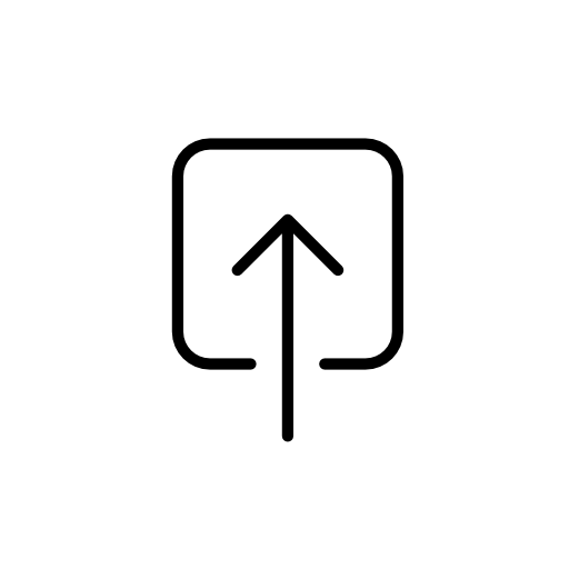 Thin Line Upload Arrow Button PNG images