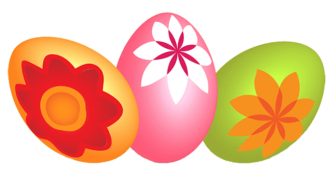 Three Easter Eggs Clip arts