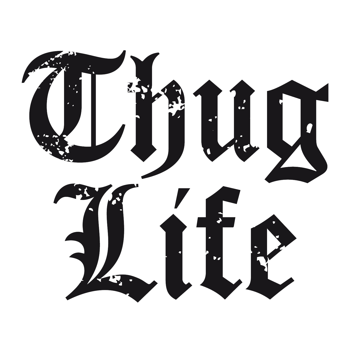 Thug Life Text Logo Big PNG images