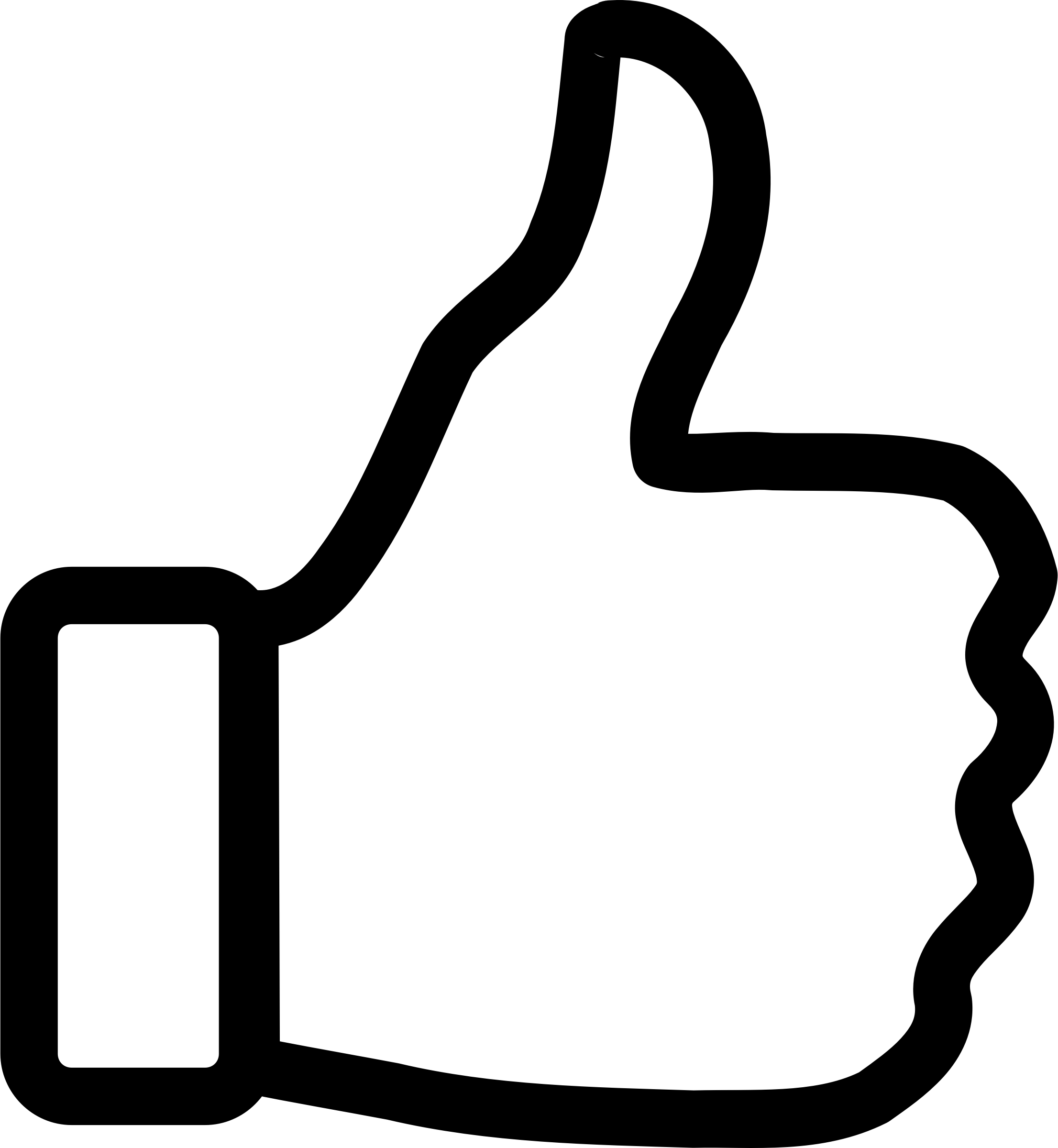 Thumbs-Up Outline PNG icon