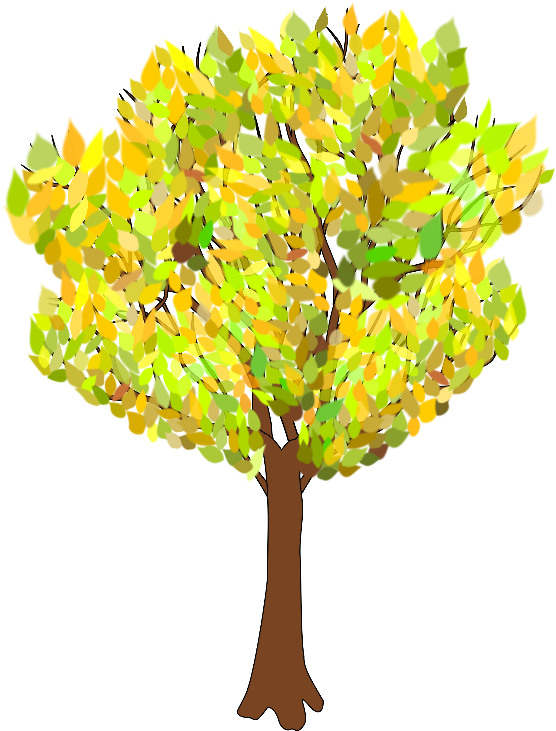 tree in autumn SVG Clip arts