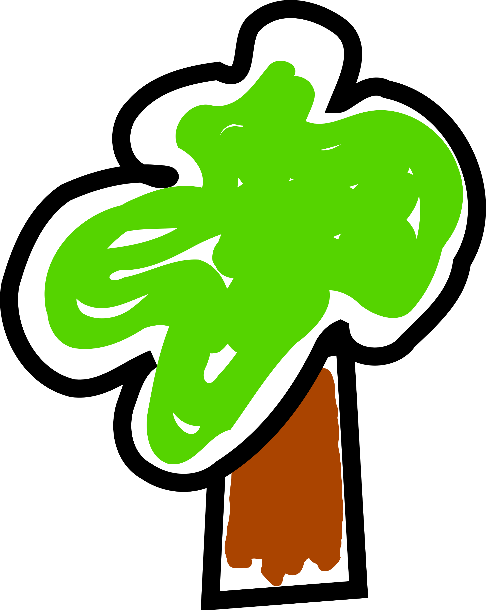 Tree-arbol 02 SVG Clip arts