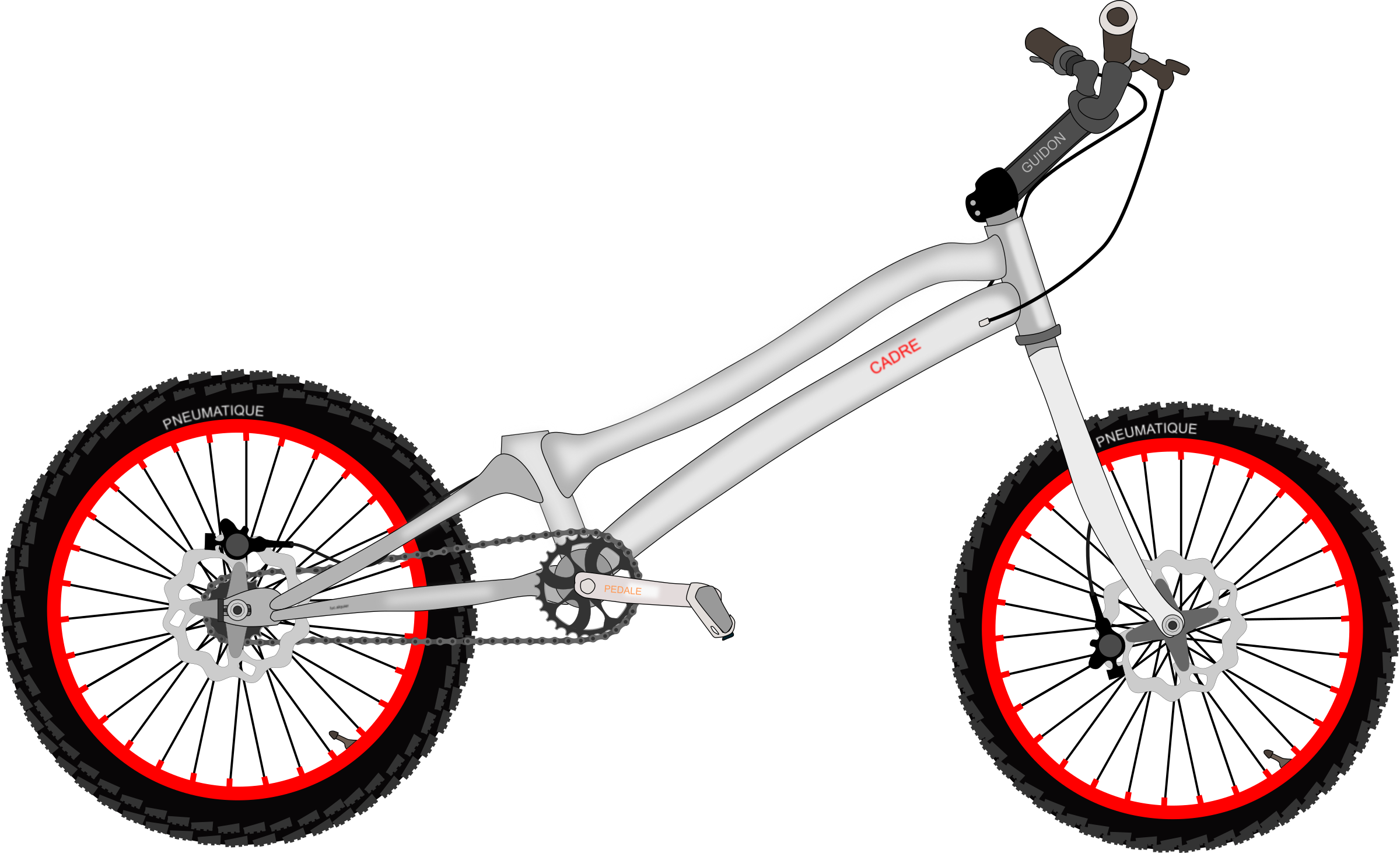 Trial Bike SVG Clip arts