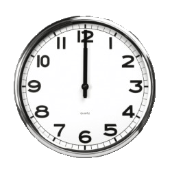 Twelve O'clock SVG Clip arts