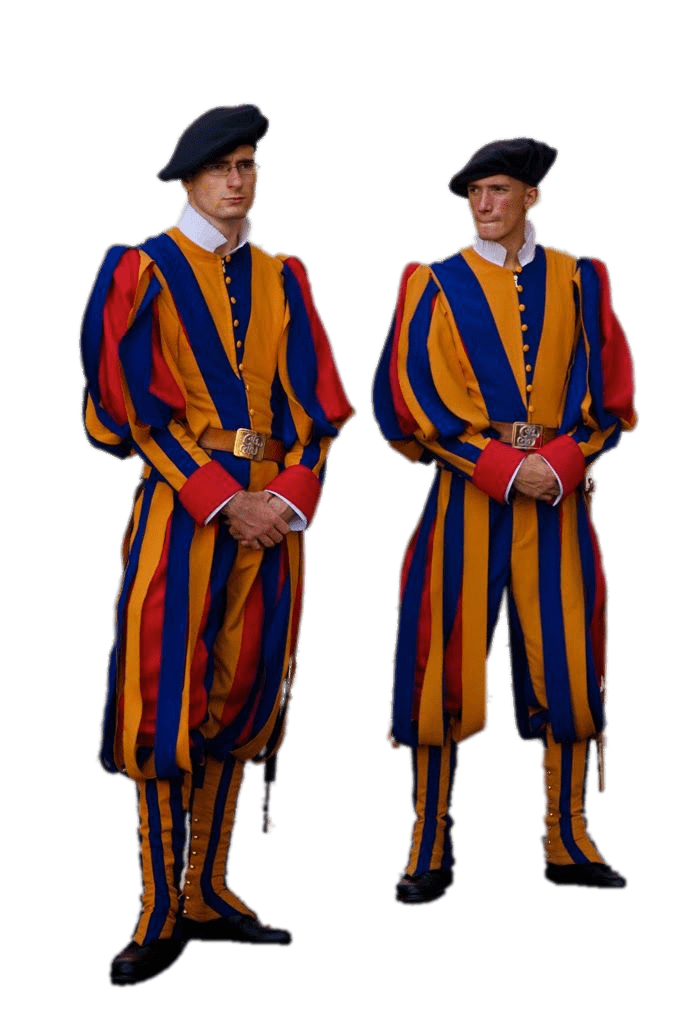 Two Swiss Guards PNG images