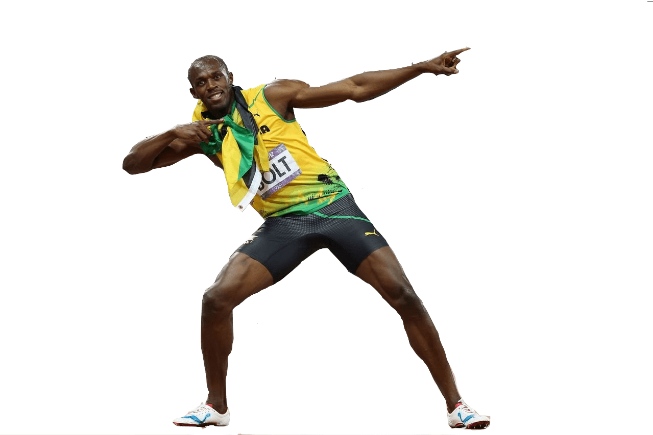 Usain Bolt Sideview PNG images
