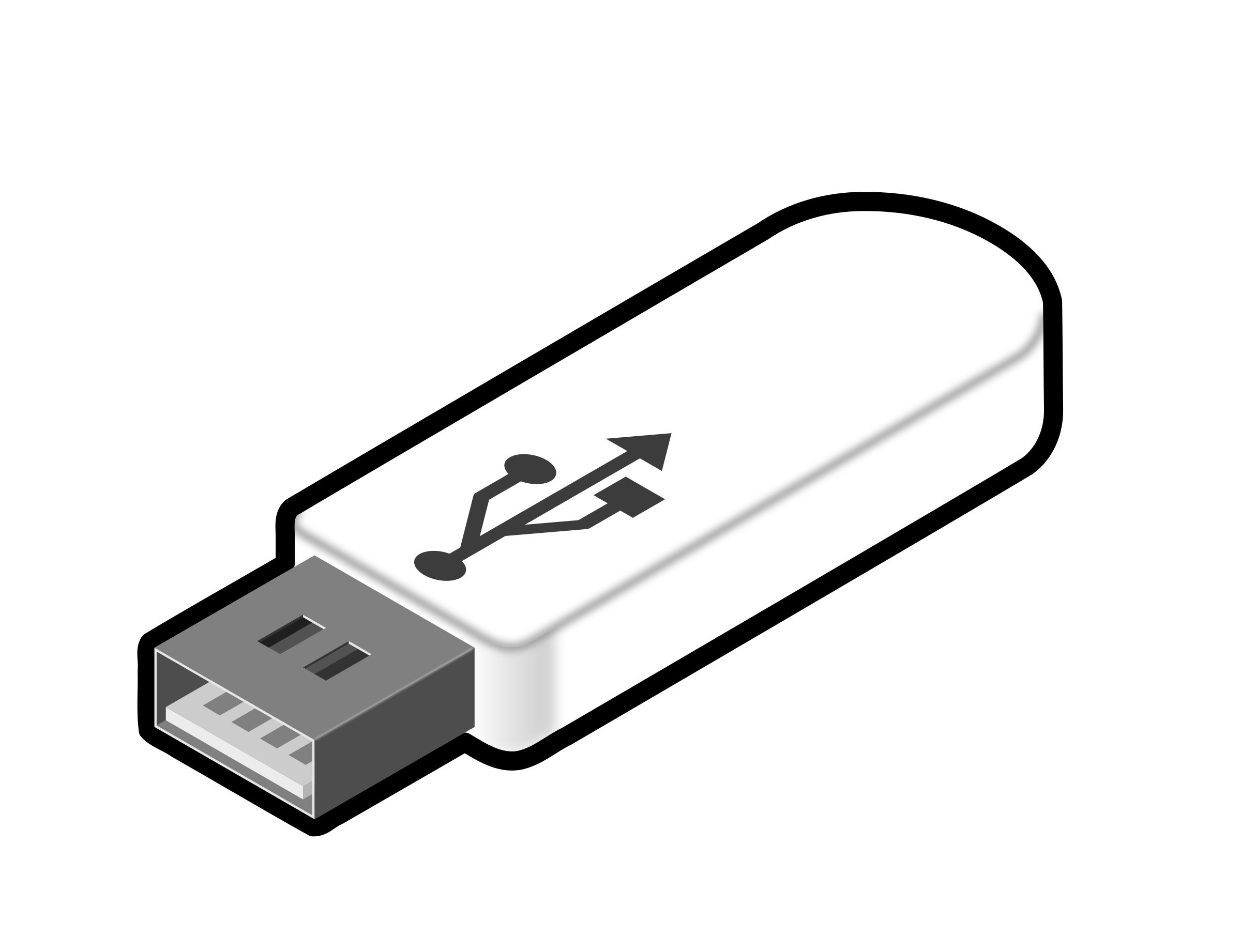 USB Thumb Drive 3 SVG Clip arts