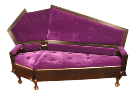 Velvet Coffin Couch SVG Clip arts