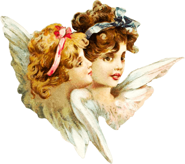 Victorian Smiling Angels Clip arts