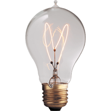 Vintage Light Bulb Photo SVG Clip arts