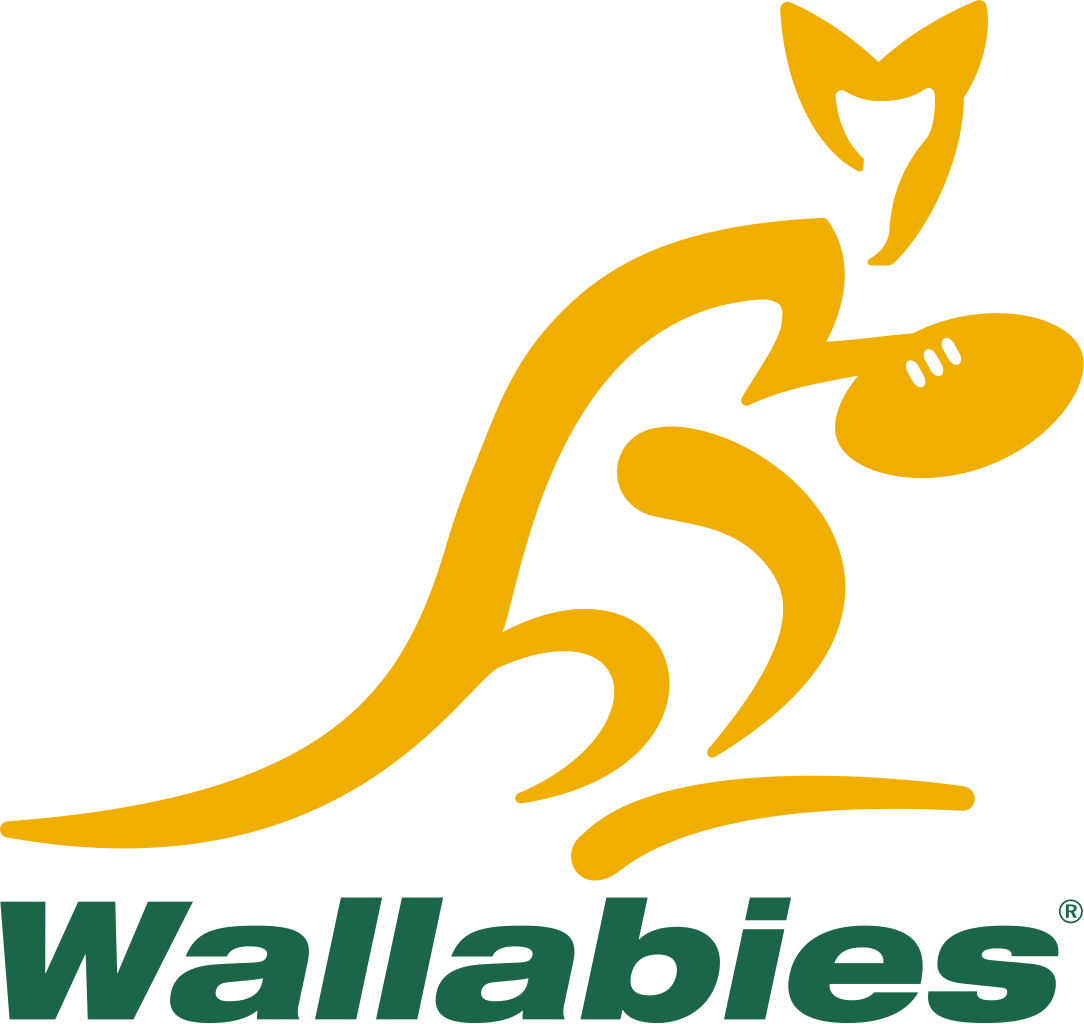 Wallabies Rugby Logo SVG Clip arts