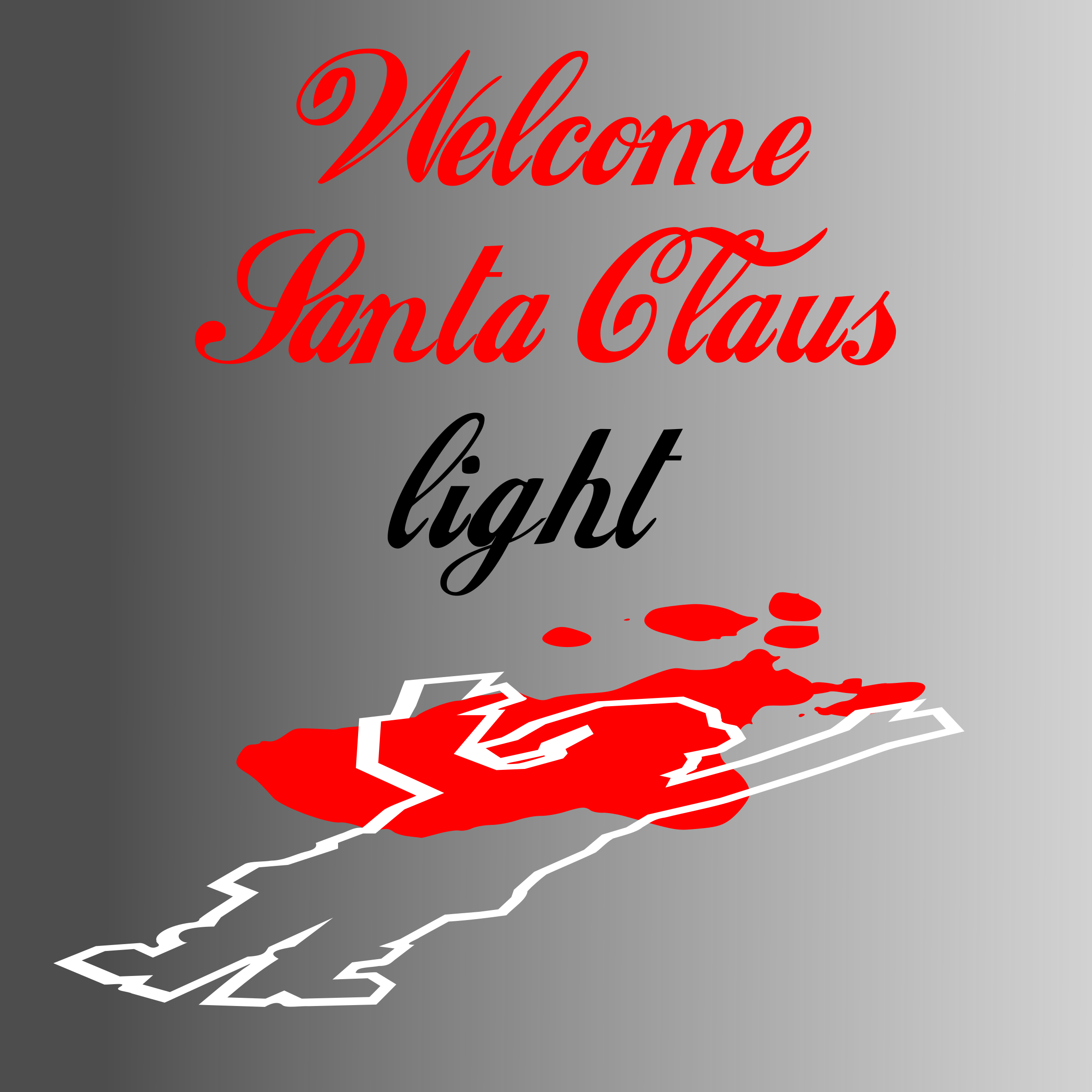 Welcome Santa Claus Light Clip arts