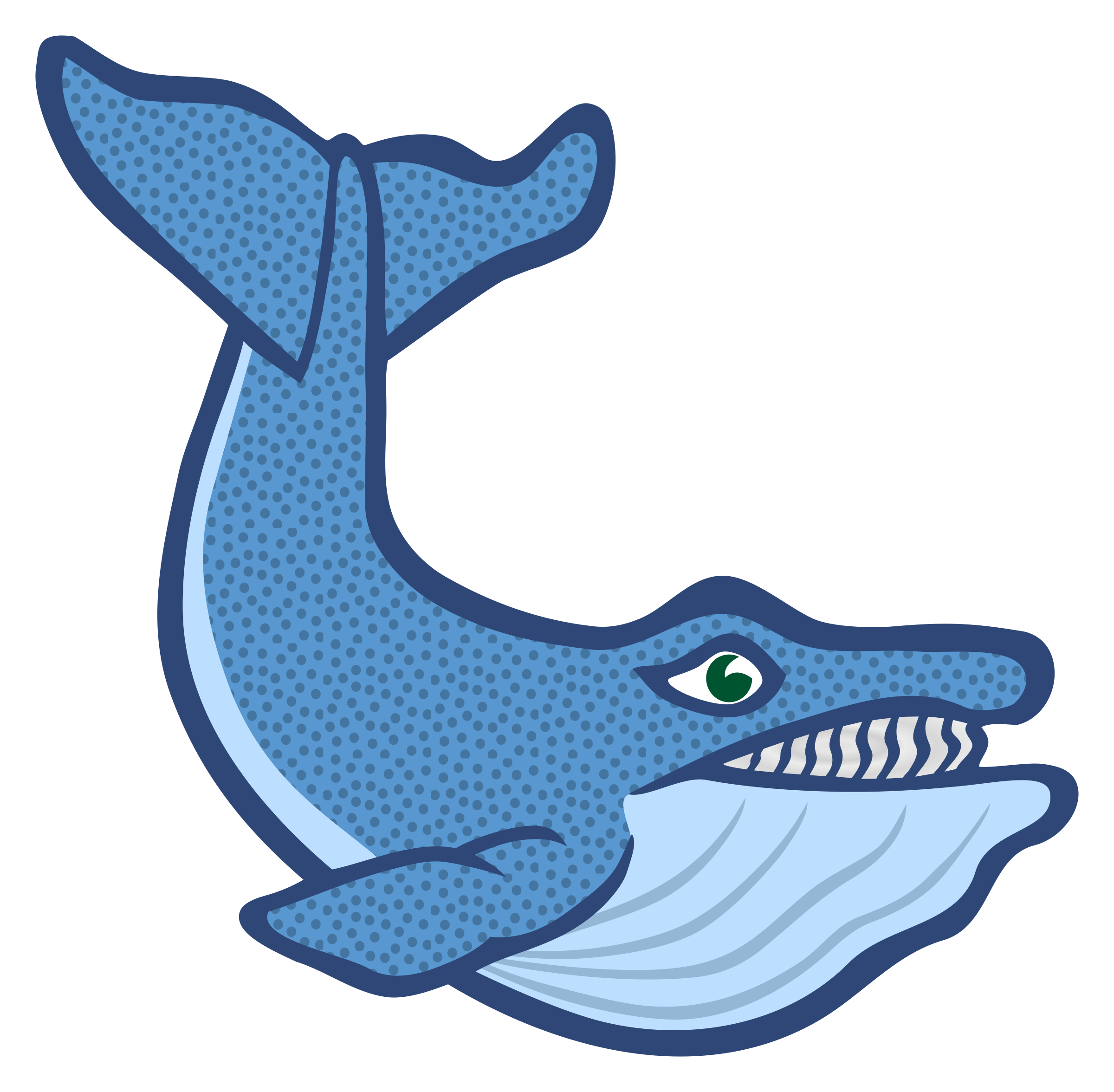whale - coloured SVG Clip arts