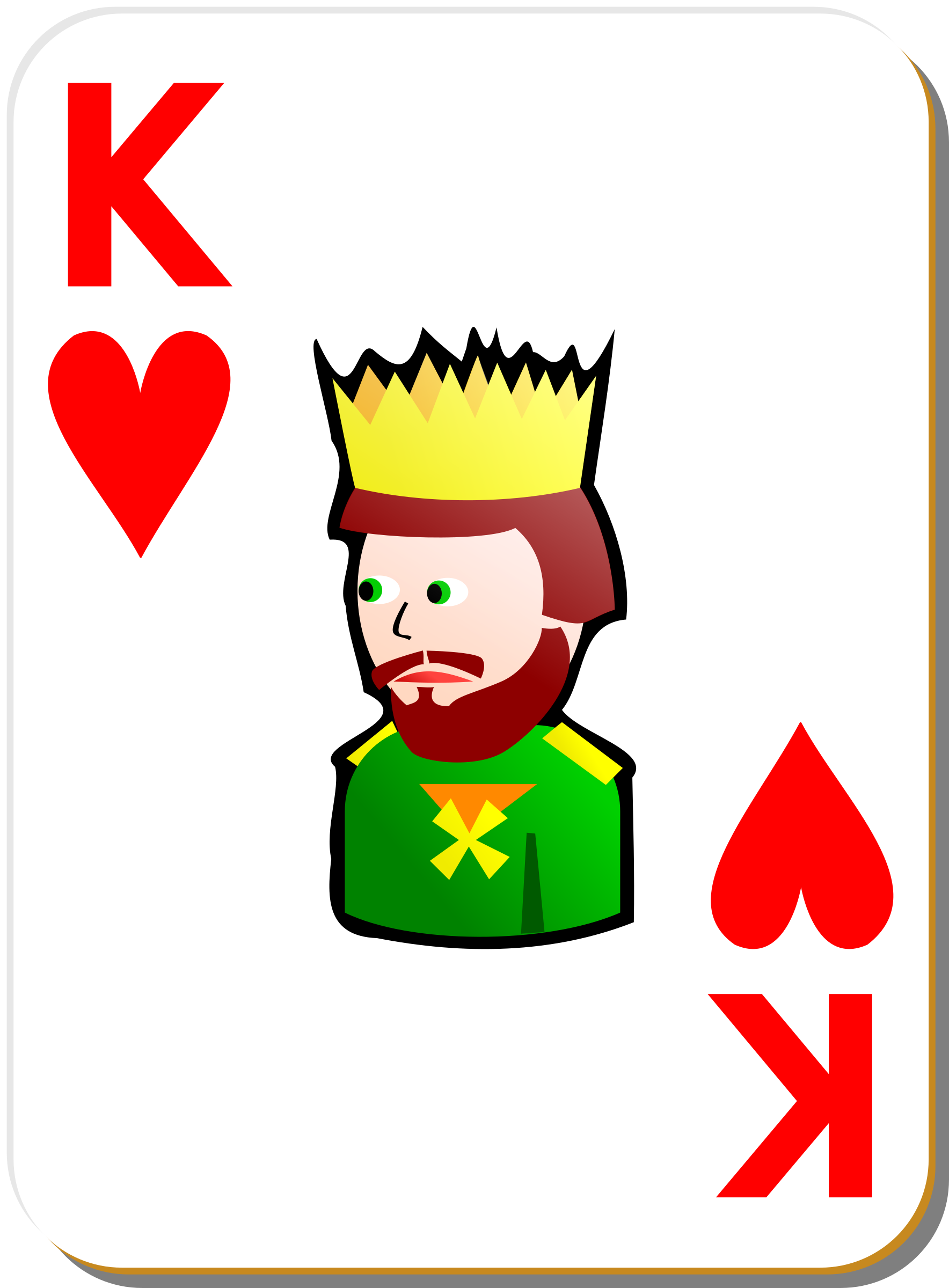 White Deck: King of Hearts Clip arts