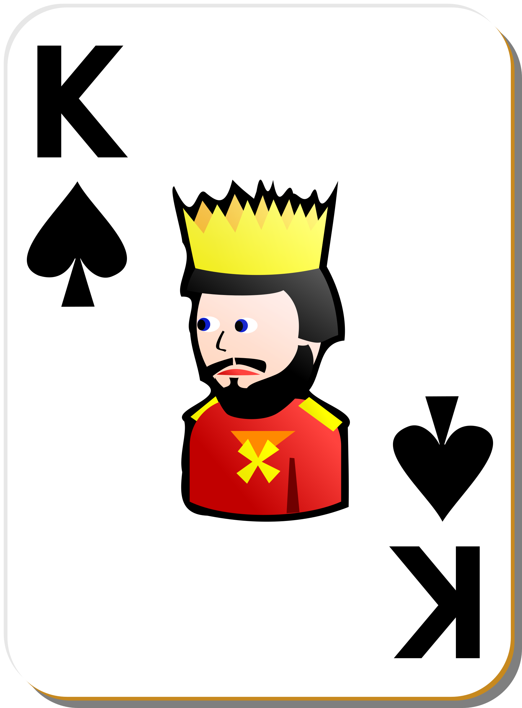 White Deck: King of Spades PNG icon