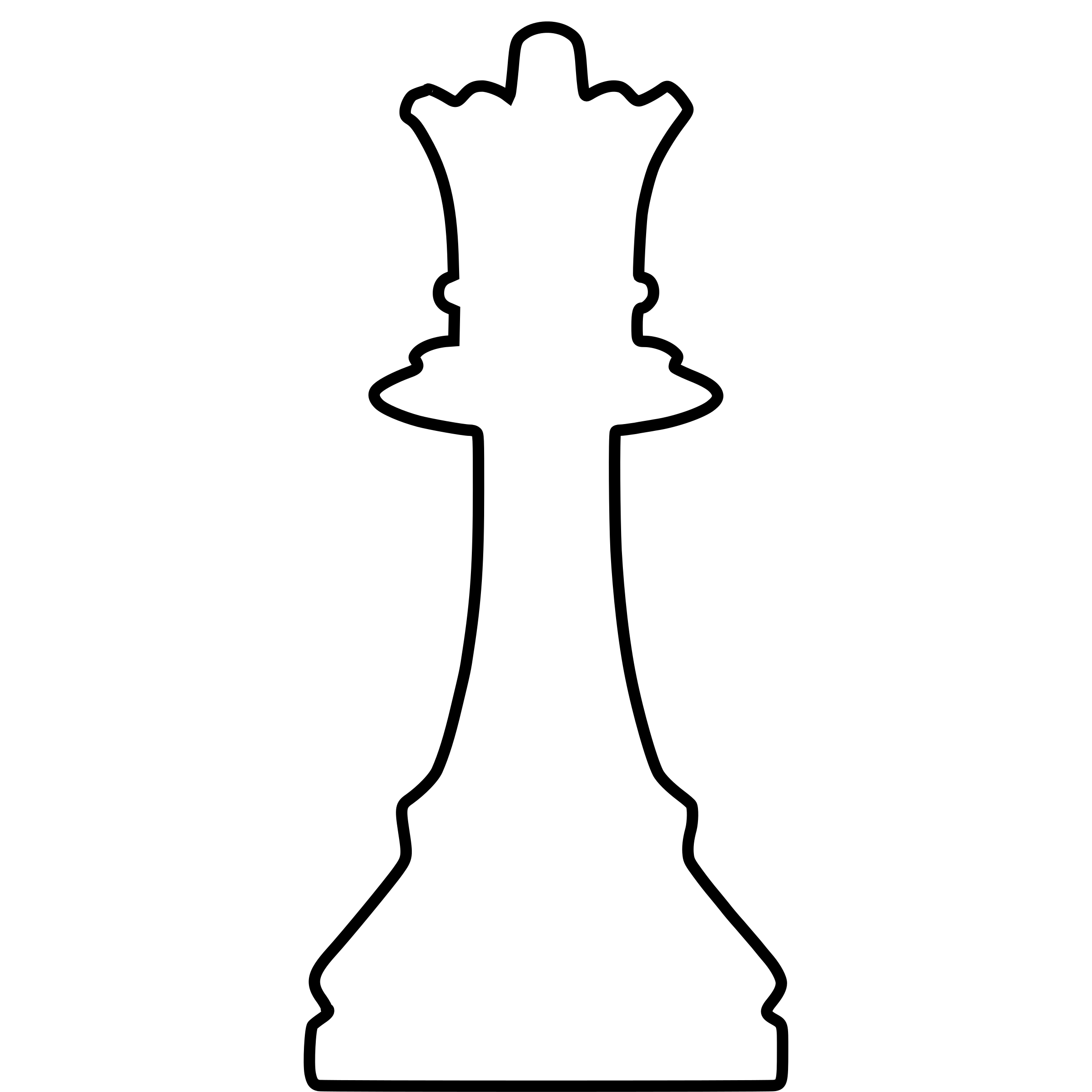 White Silhouette Chess Piece REMIX – Queen / Dama SVG Clip arts