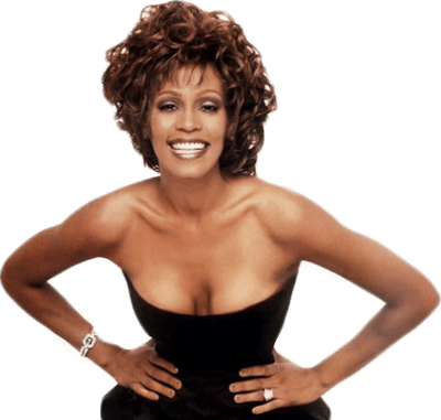 Whitney Houston Black Dress PNG images