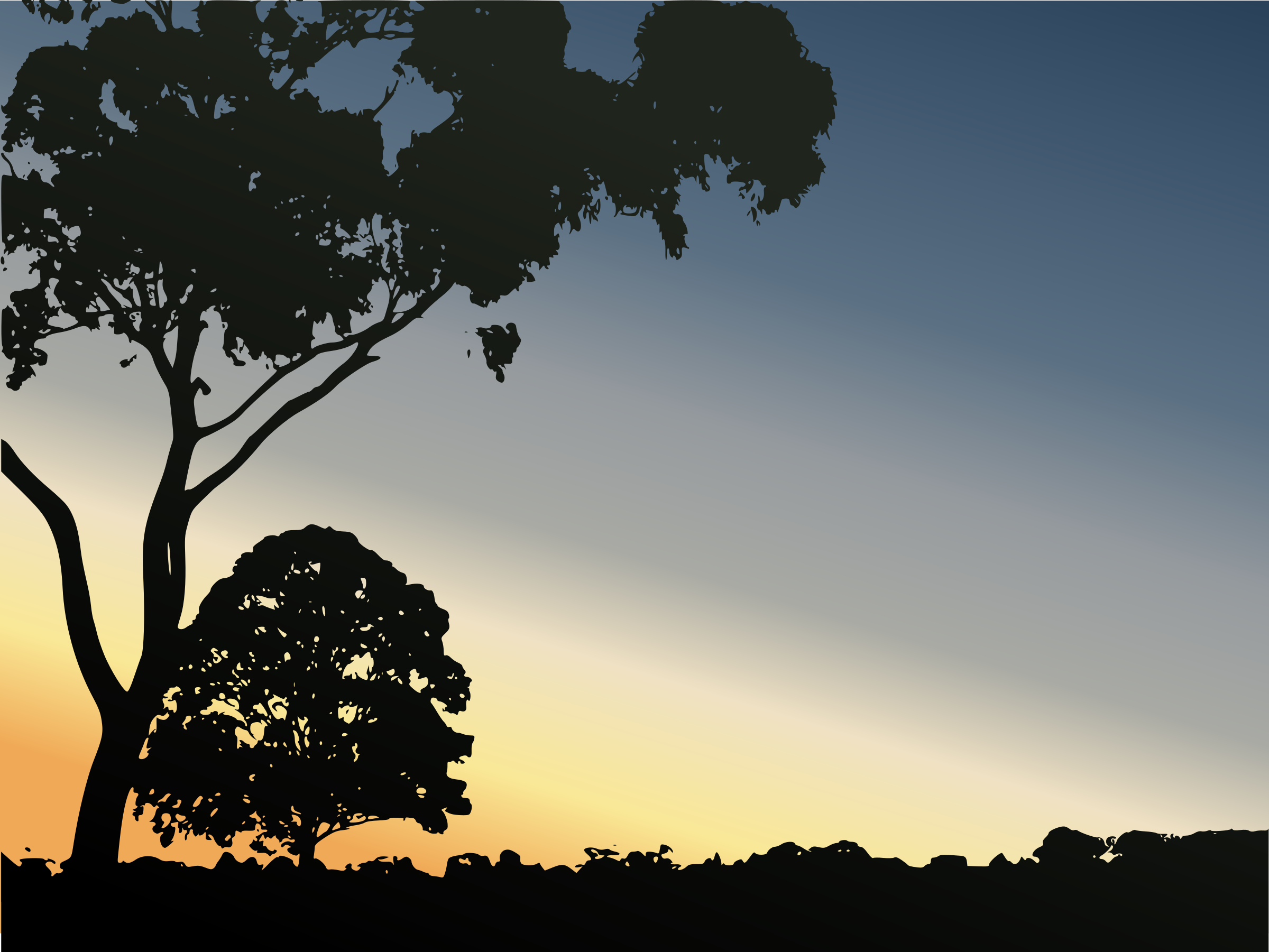 Winter Sunset in Royal Park PNG icon