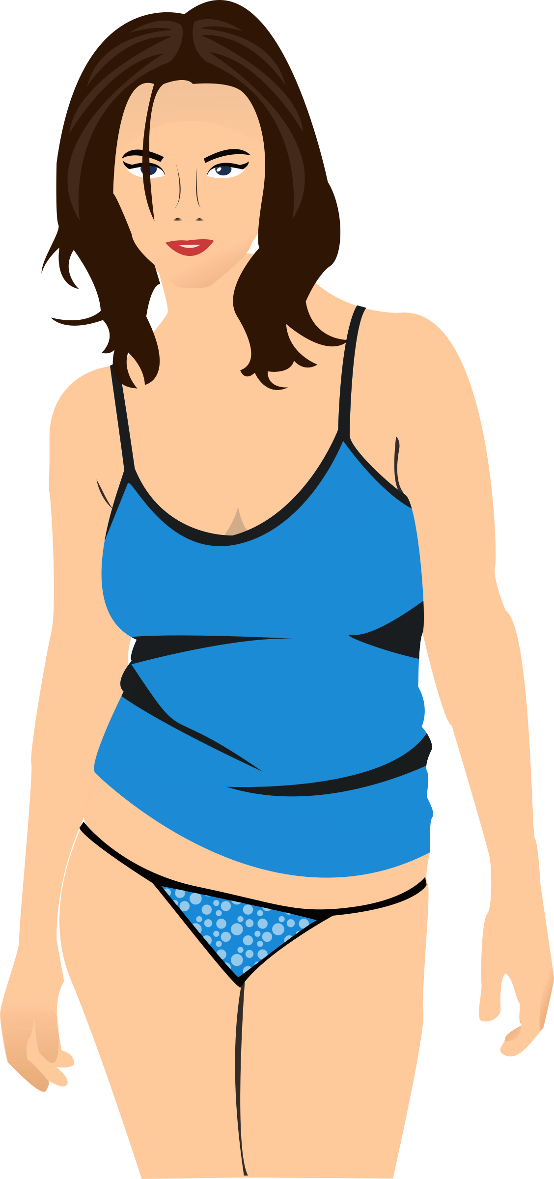 Woman wearing undies PNG icon