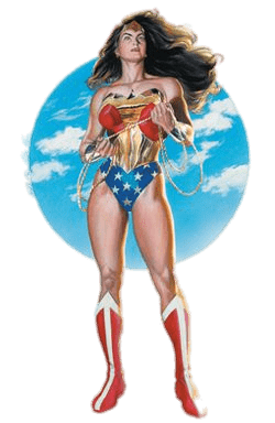 Wonder Woman Holding Chain PNG images