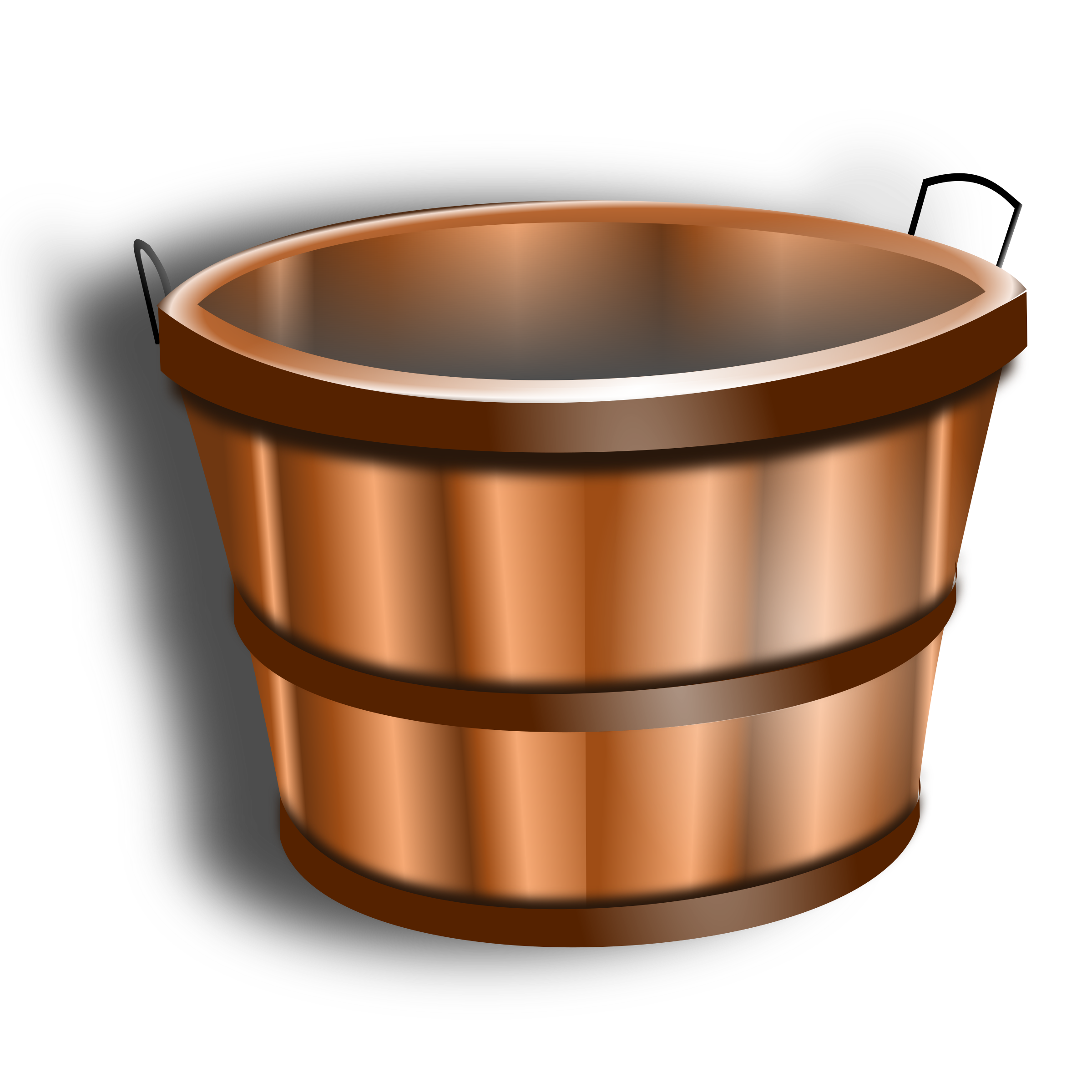 Wooden bucket PNG icon
