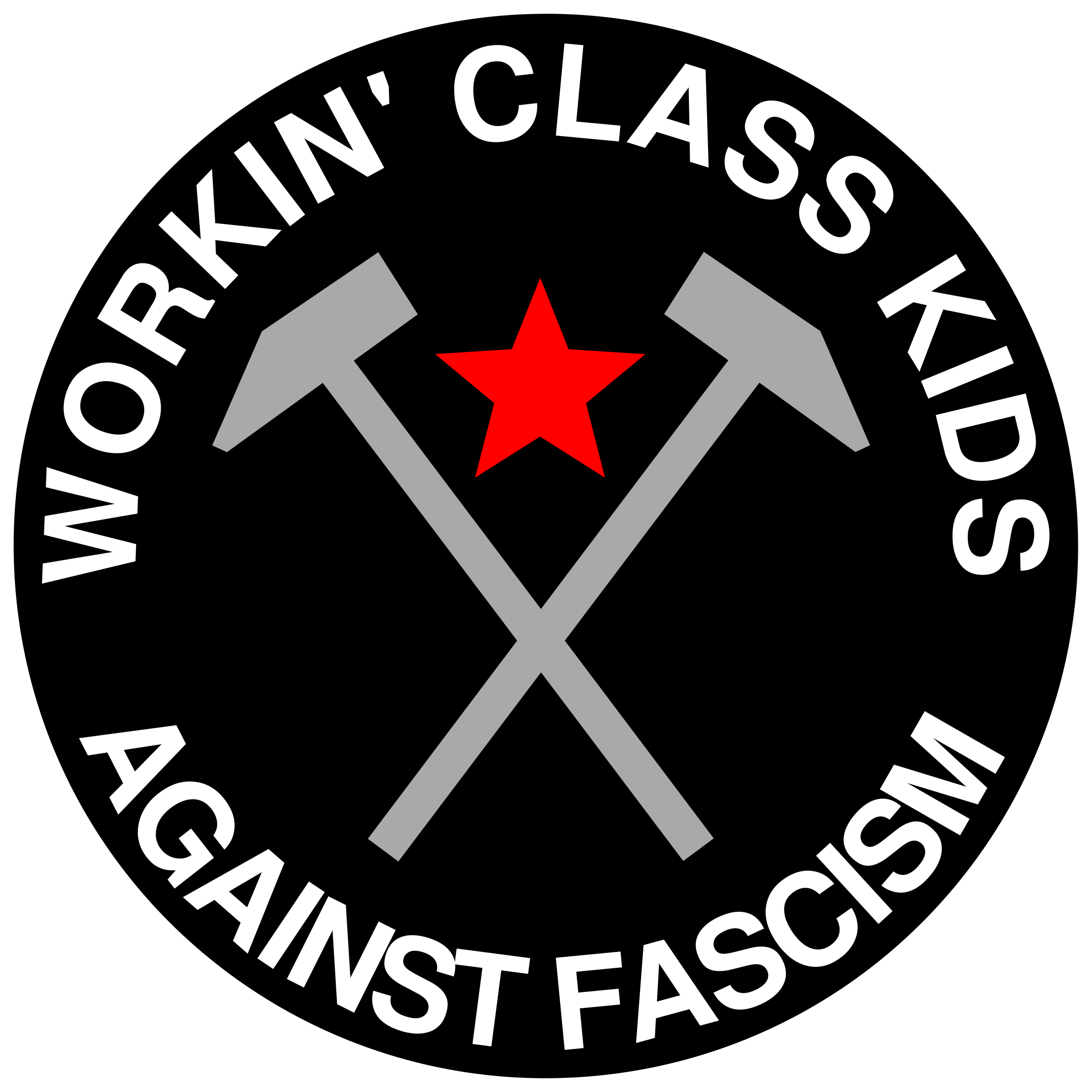 workin class kids against fascism PNG icon