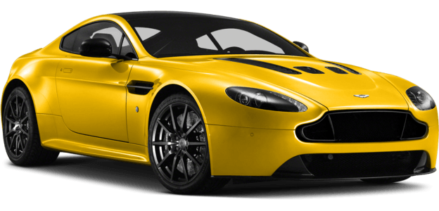 Yellow Aston Martin SVG Clip arts