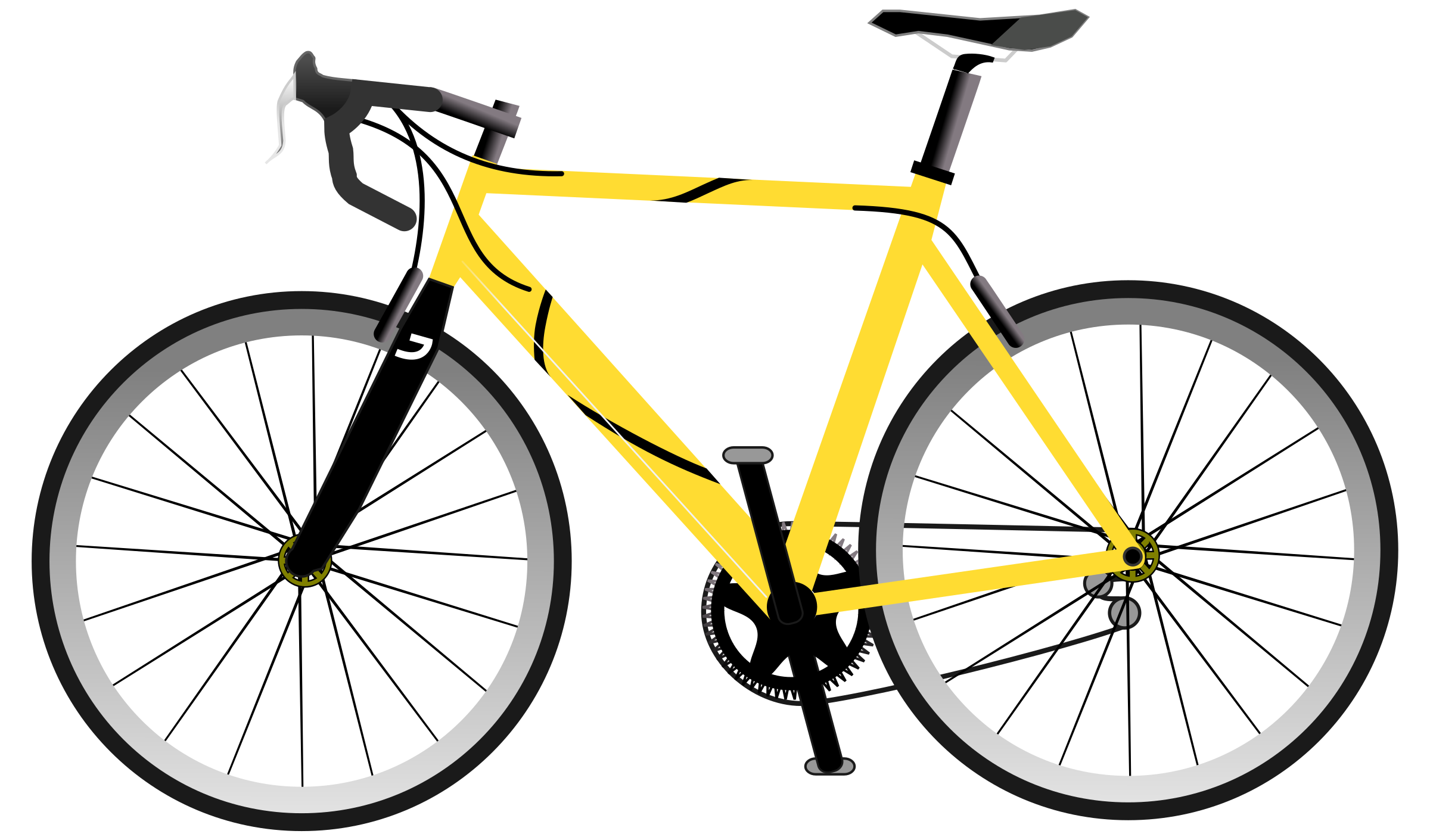 Yellow Speed Bike PNG icon