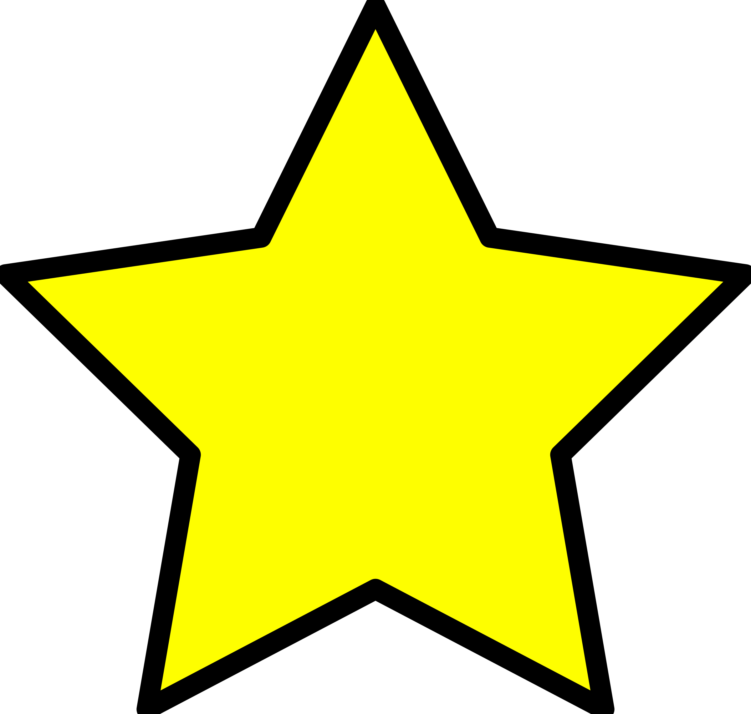Yellow star Clip arts